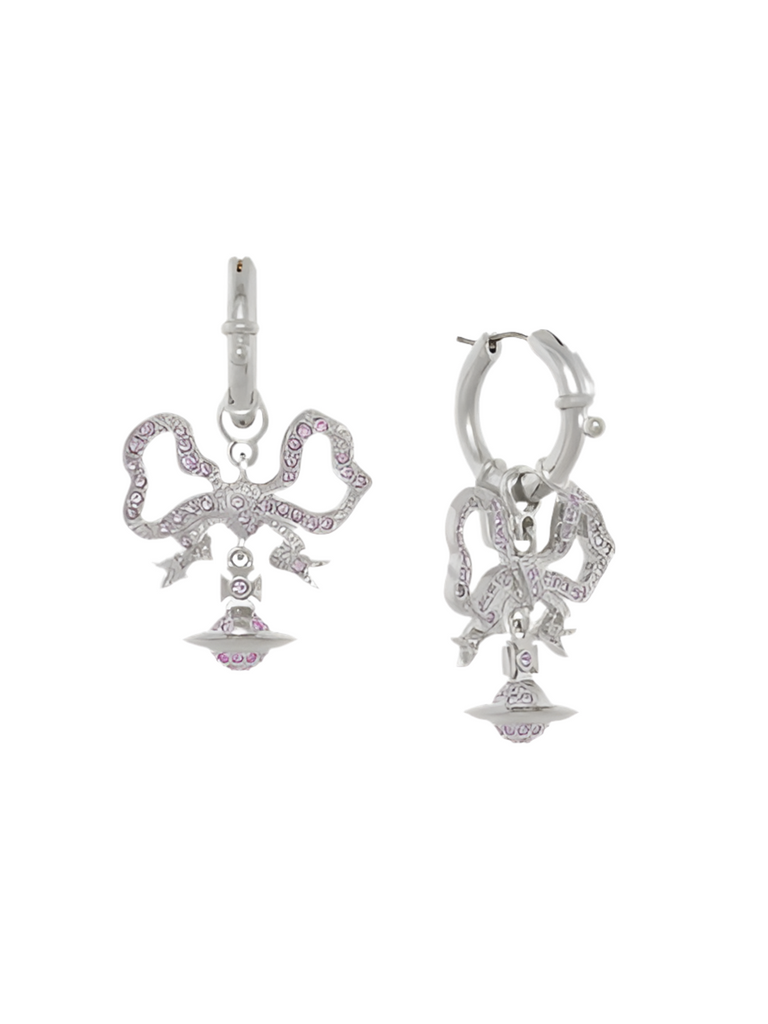 Vivienne Westwood FLORINDELLA EARRINGS - Platinum/Violet