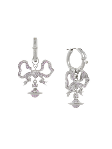 Vivienne Westwood FLORINDELLA EARRINGS - Platinum/Violet