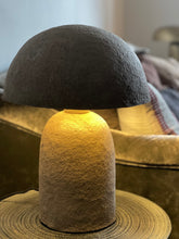 Elara lamp - Papier Mâché & Iron in NATURAL GREY