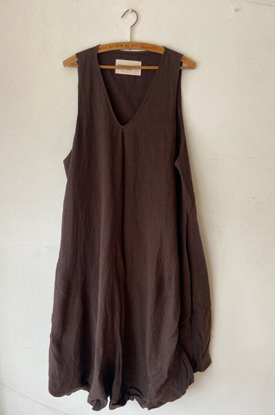 WDTS Mischa Dress Brown Linen