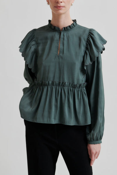 Second Female Terra Frill Blouse Urban Chic