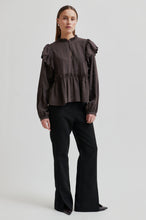 Second Female Terra Frill Blouse Chocolate Plum