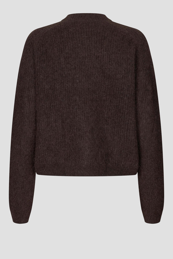 Second Female Andrea Knit Rib LS Cardigan