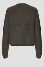 Second Female Andrea Knit Rib LS Cardigan - Black Olive