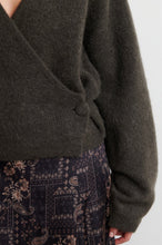 Second Female Gabby Wrap Knit - Black Olive