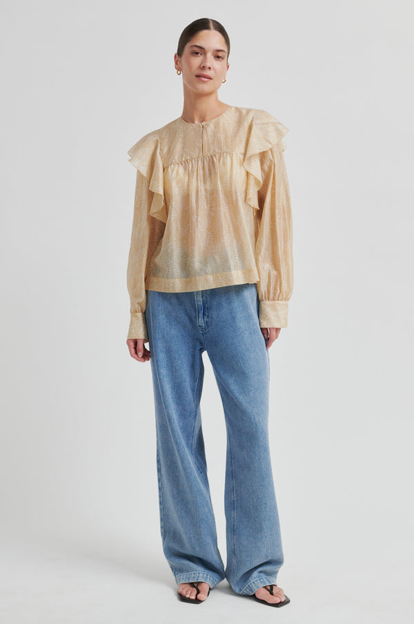 Second Female Hide Ruffle Blouse