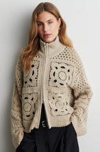 Second Female Crosette Knit Cardigan - Camel