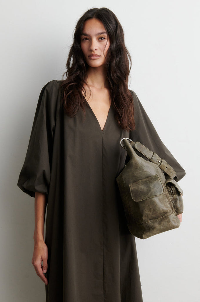 Second Female Viana Dress - Black Olive