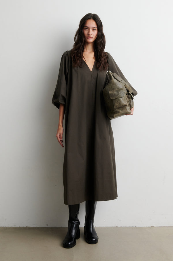 Second Female Viana Dress - Black Olive