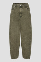 Second Female Jaye Denim Barrel Jeans - Green Denim