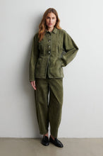 Second Female Jaye Denim Barrel Jeans - Green Denim