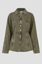 Second Female Jaye Denim Jacket - Green Denim