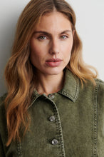 Second Female Jaye Denim Jacket - Green Denim