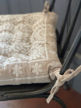 Natural Cotton Embroidered Gaddi Seat Cushion