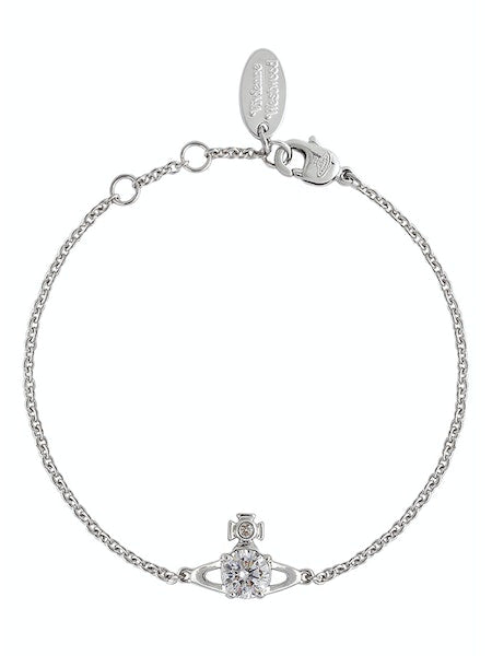 Vivienne Westwood Reina Small Bracelet, Platinum/White