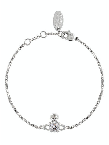 Vivienne Westwood Reina Small Bracelet, Platinum/White