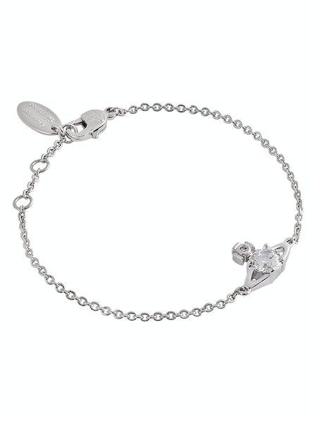 Vivienne Westwood Reina Small Bracelet, Platinum/White