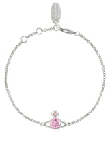 SS24 Vivienne Westwood Reina Small Bracelet, Platinum/Pink