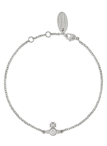 SS24 Vivienne Westwood London Orb Bracelet, Platinum