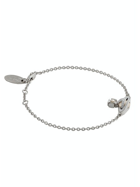 Vivienne Westwood Simonetta Bas Relief Bracelet - Platinum/Creamrose