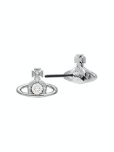 Vivienne Westwood Nano Solitaire Earrings - Platinum Crystal
