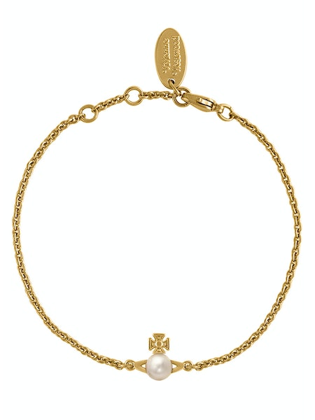 Vivienne Westwood Balbina Bracelet - Gold/Cream Pearl