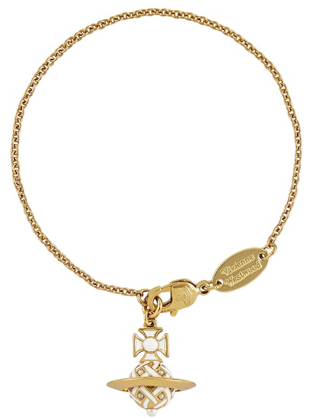 Vivienne Westwood SS24 Cassie Bracelet - Gold/Creamrose Pearl