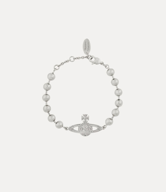 Vivienne Westwood Thames Mini Bas Relief Bracelet Platinum