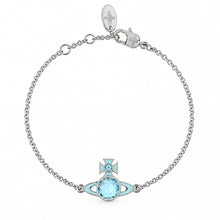 Vivienne Westwood BEATRIX BRACELET - PLATINUM/TURQUOISE CZ/TRANSPARENT LIGHT