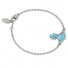 Vivienne Westwood BEATRIX BRACELET - PLATINUM/TURQUOISE CZ/TRANSPARENT LIGHT