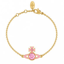 Vivienne Westwood BEATRIX BRACELET - GOLD / ROSE CZ / Transparent Rose