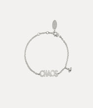 Vivienne Westwood CHAOS BRACELET - PLATINUM / WHITE CZ