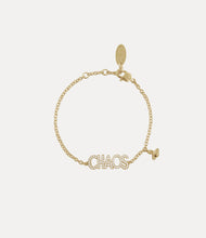 Vivienne Westwood CHAOS BRACELET - GOLD / WHITE CZ