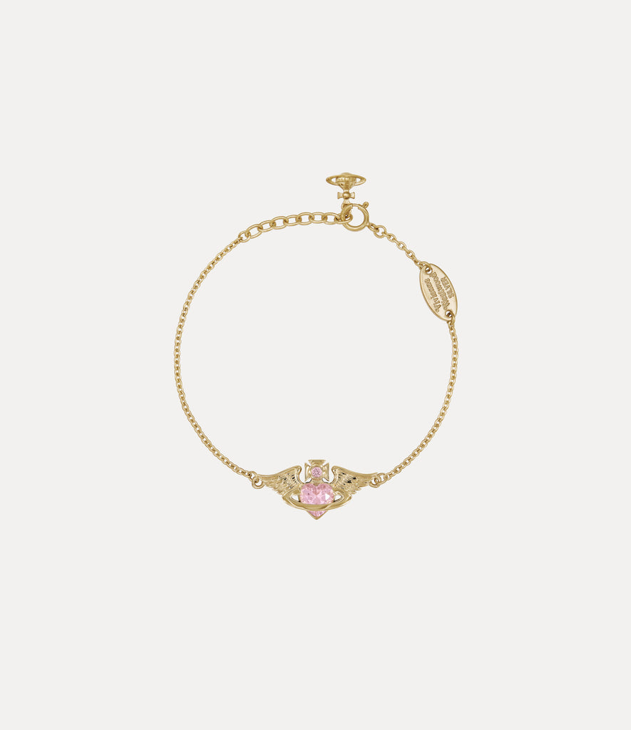 Vivienne Westwood GALENA BRACELET (925) - GOLD / PINK CZ