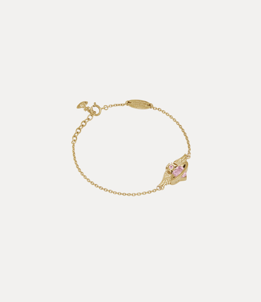 Vivienne Westwood GALENA BRACELET (925) - GOLD / PINK CZ