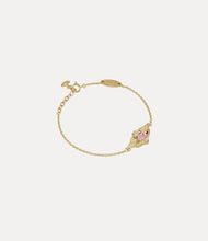 Vivienne Westwood GALENA BRACELET (925) - GOLD / PINK CZ