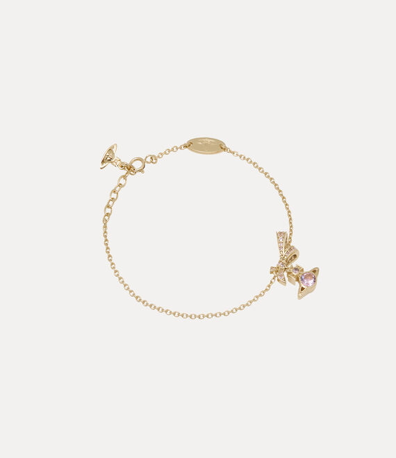 Vivienne Westwood ANGELIQUE BRACELET (925) - GOLD / LAVENDER PINK CZ