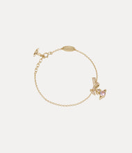Vivienne Westwood ANGELIQUE BRACELET (925) - GOLD / LAVENDER PINK CZ