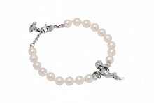 Vivienne Westwood PUTTI PEARL BRACELET - ANTIQUE PLATINUM / CREAMROSE
