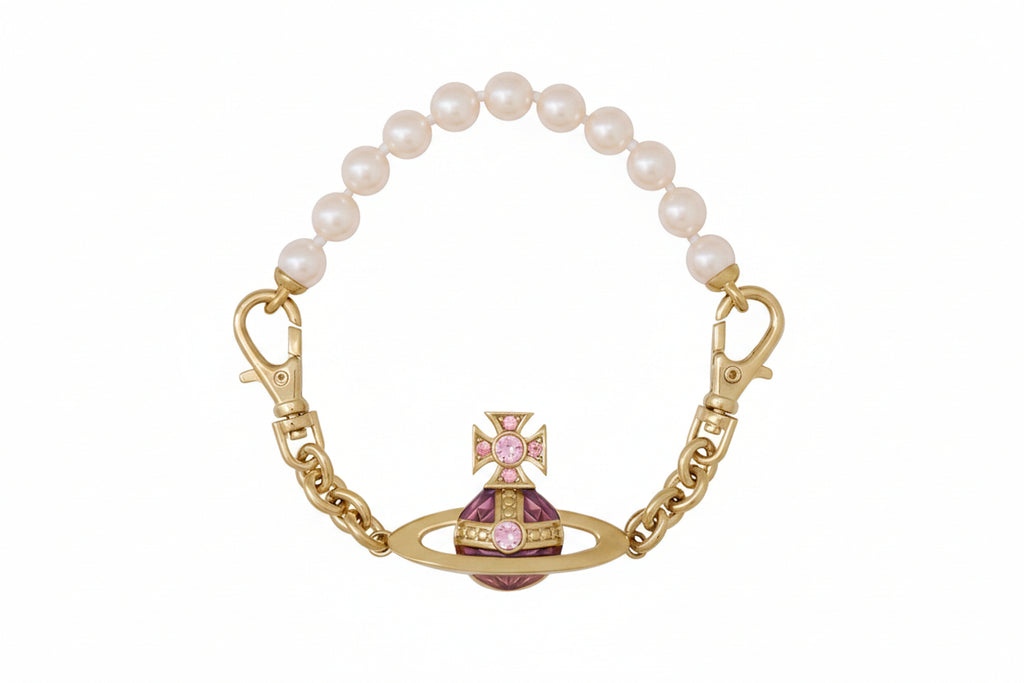 Vivienne Westwood AIDA BAS RELIEF BRACELET - GOLD/ROSE