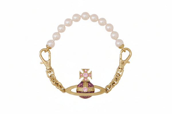 Vivienne Westwood AIDA BAS RELIEF BRACELET - GOLD/ROSE
