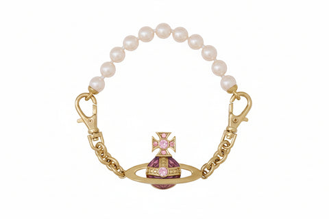 Vivienne Westwood AIDA BAS RELIEF BRACELET - GOLD/ROSE