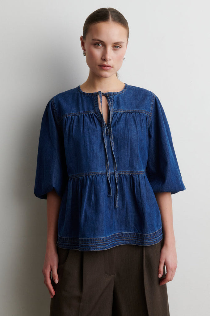 Second Female Evana Denim Blouse