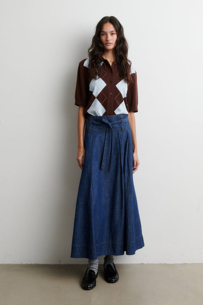 Second Female Evana Denim Skirt