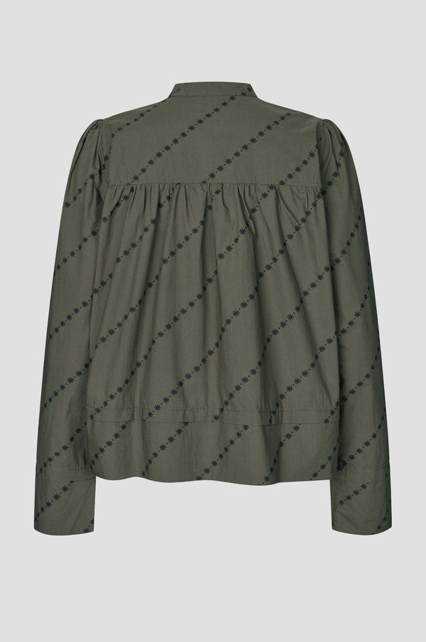 Second Female Jasmina LS Blouse - Black Olive
