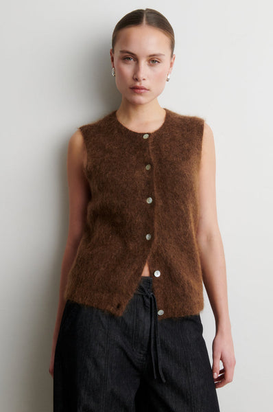 Second Female Brook Knit Button Vest