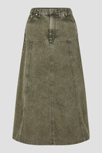 Second Female Jaye Denim Skirt - Green Denim