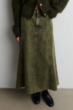 Second Female Jaye Denim Skirt - Green Denim