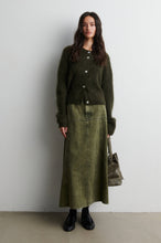 Second Female Jaye Denim Skirt - Green Denim