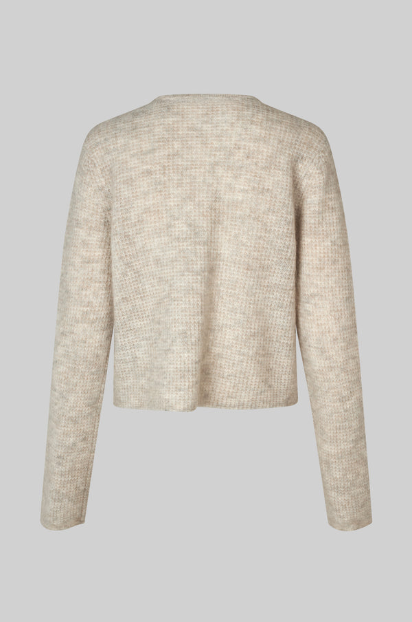 Second Female Andrea Knit Structure Cardigan Birch